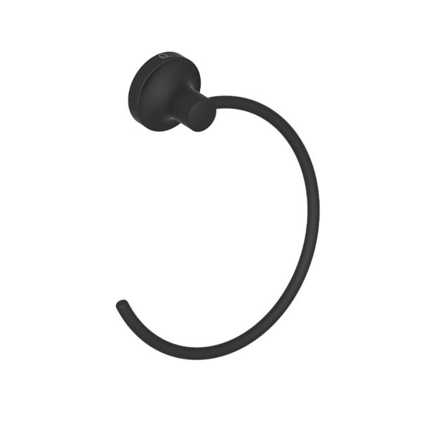 2641 FELICITY Towel Ring OPEN -MBLK