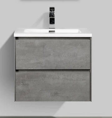ENZO 600mm - DOUBLE DRAWER & BASIN CONCRETE