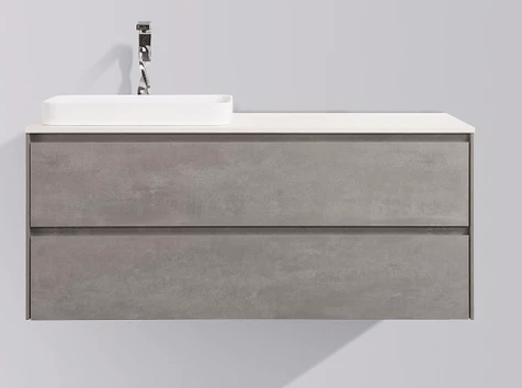 MADRID 1200mm - DOUBLE DRAWER & TOP & BASIN CONCRETE