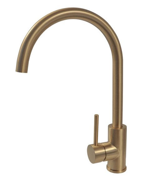 Neo Brushed Brass Single Hole Sink Mixer