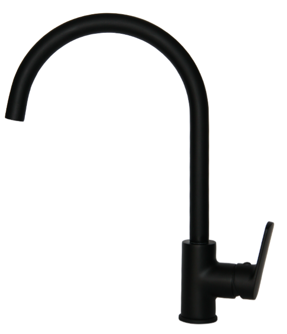 Spring - Black Single Hole Sink Mixer