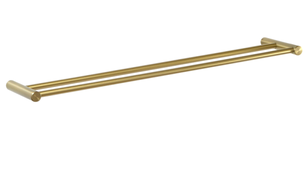 Sage  88 Brushed Brass SA08848A Double Towel Rails 600mm Brass
