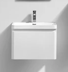 MILAN 600mm - SINGLE DRAWER & BASIN WHITE