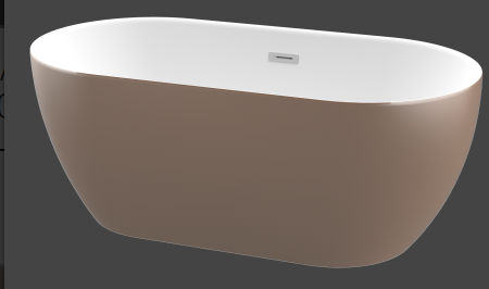 ZALA ONE PIECE FREE STANDING BATH - ROSE GOLD